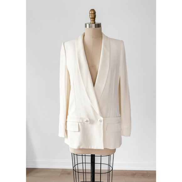 Yves Saint Laurent YSL Ivory Tuxedo Wedding Blazer Jacket Runway Autumn 2011 RTW - Picture 4 of 14